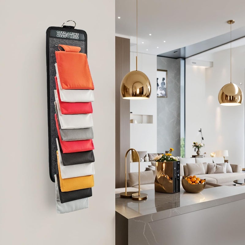 AVMDOM Cooler Holder, Can Cooler Organizer Wall Mount for Easy Display and Access, Hang Up to 22 Coolers, Beer Can Sleeves Holders Cooler Storage, Can Cooler Dispenser for Home, Beer Gift for Men - Image 2
